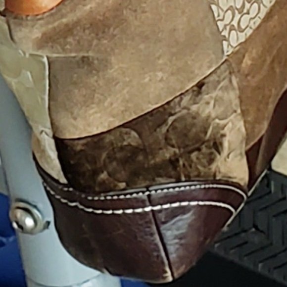 RARE VINTAGE COACH PATCHWORK HOBO - Picture 9 of 15